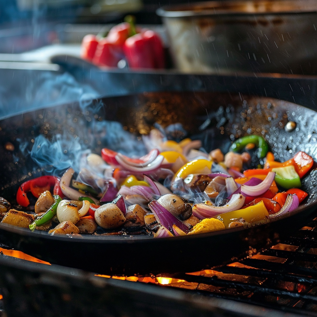 Grilling with A WOK